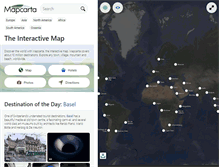 Tablet Screenshot of mapcarta.com